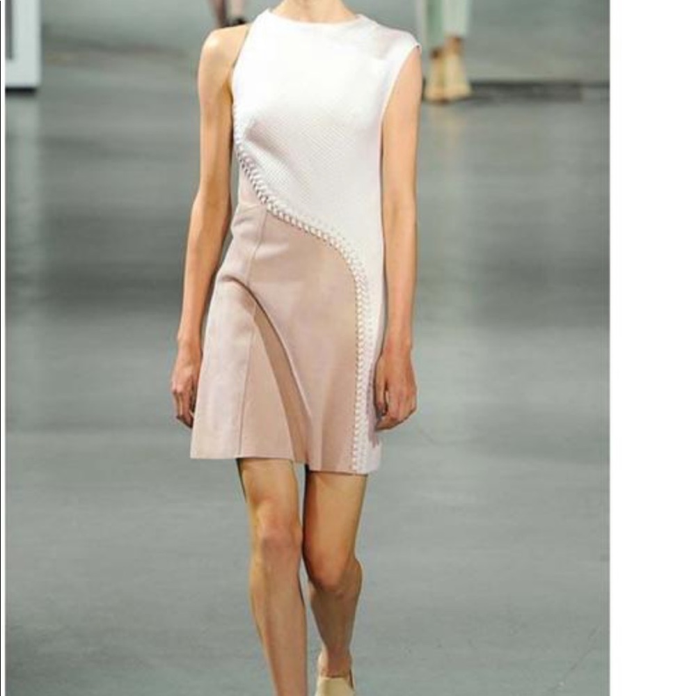 3.1 Phillip Lim Ivory Lace-Up Dress Suede